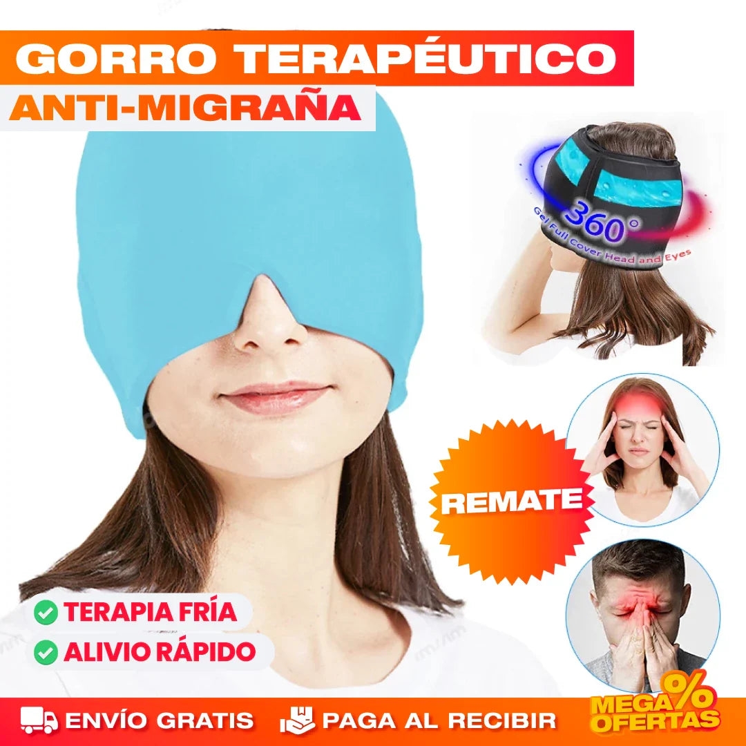 GORRO TERAPEUTICO ANTI-MIGRAÑA - Olvídate del DOLOR 😪