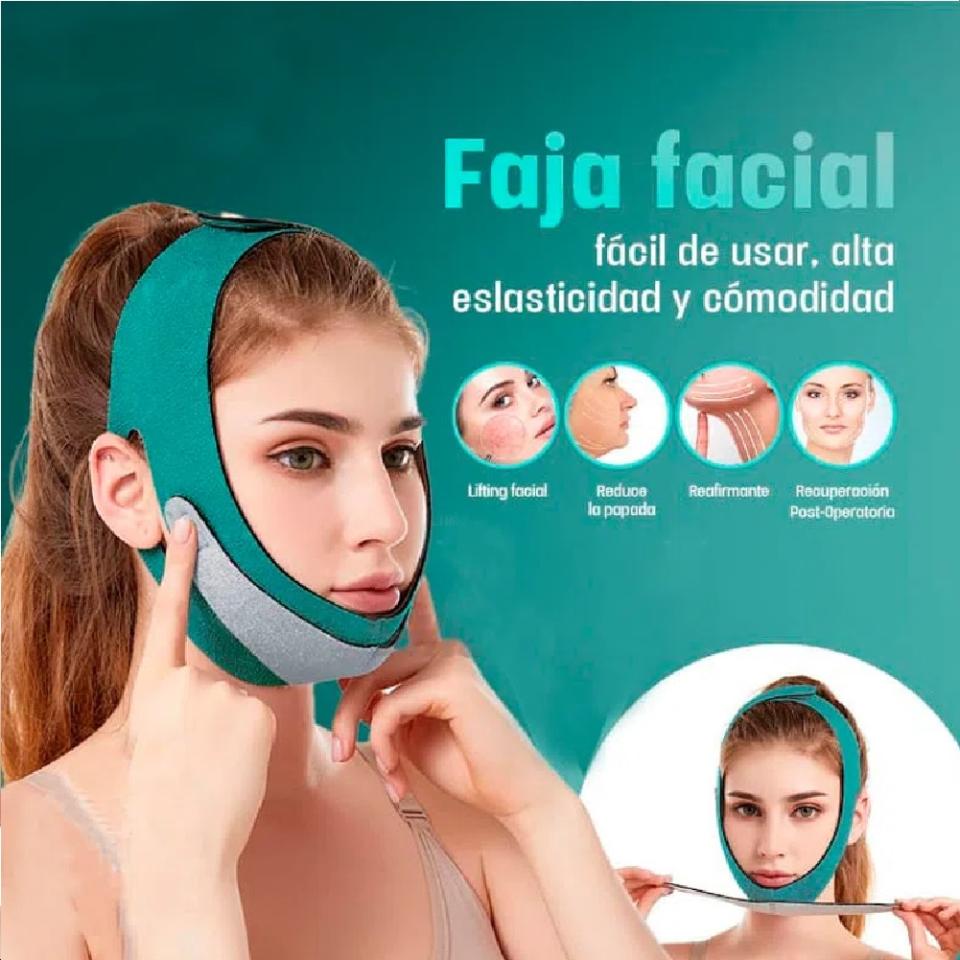 Faja Reductora de Papada – FaceLifting Pro - Transforma tu perfil sin esfuerzo