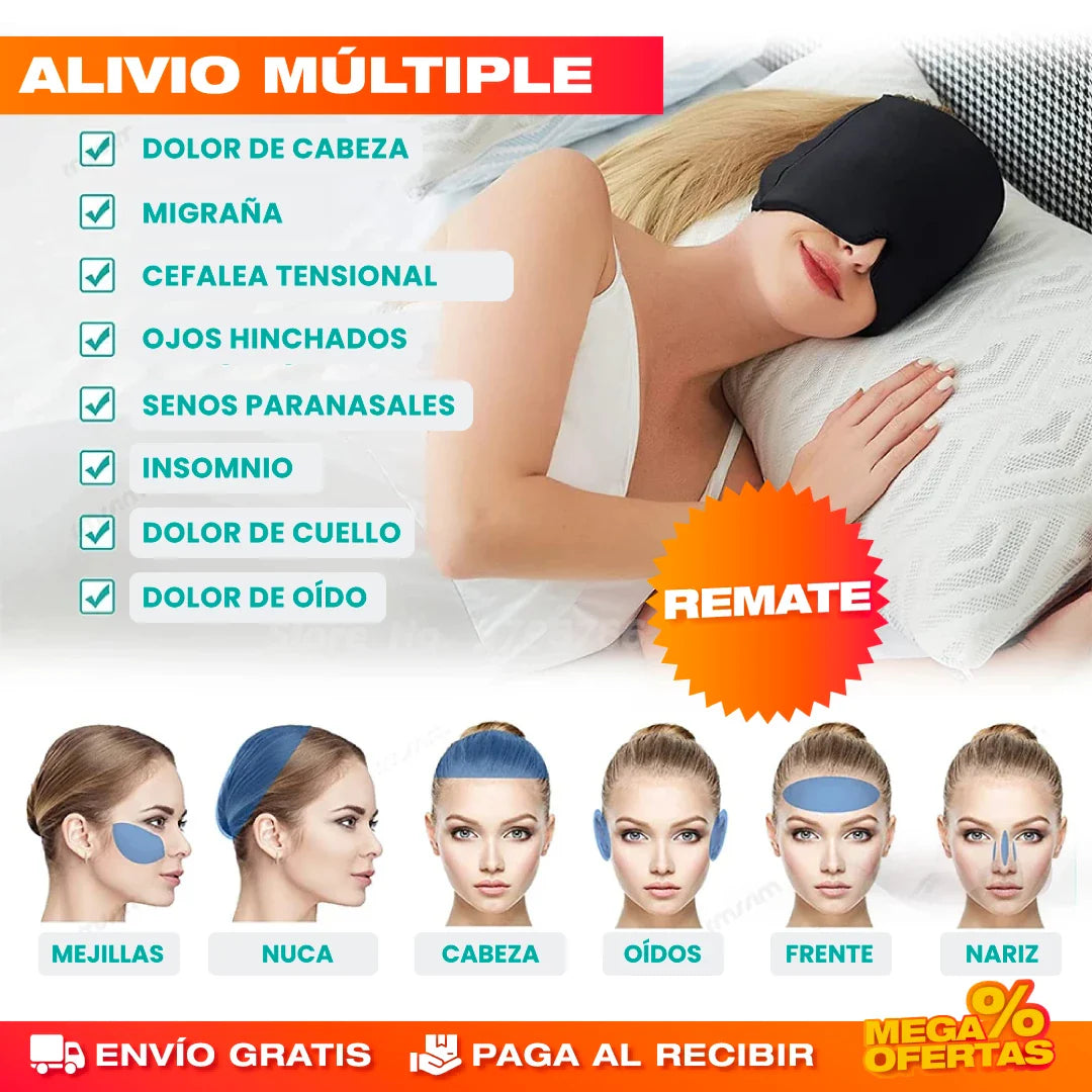 GORRO TERAPEUTICO ANTI-MIGRAÑA - Olvídate del DOLOR 😪