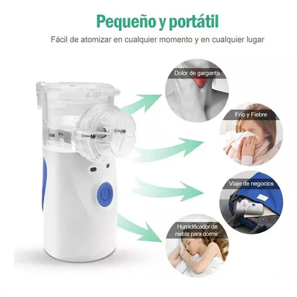 Nebulizador Portátil Silencioso 😪🫁 PARA PEQUES Y GRANDES 👶🏻👵🏼