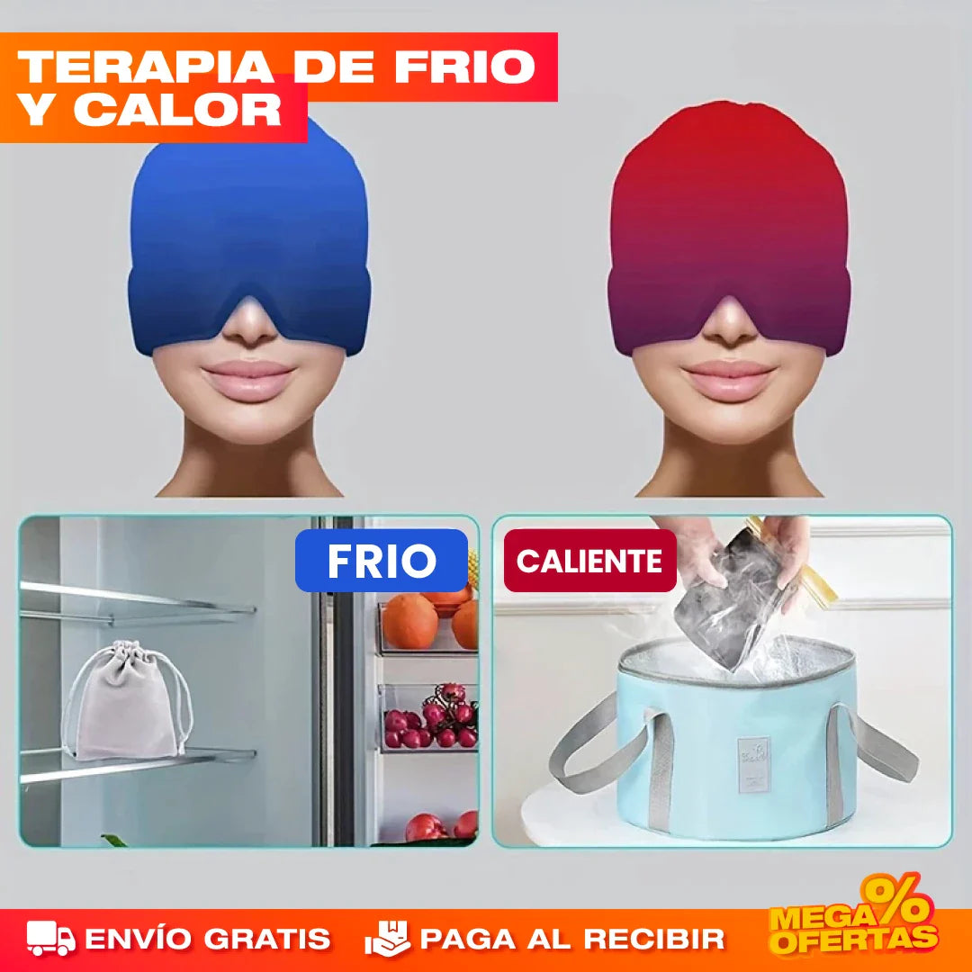 GORRO TERAPEUTICO ANTI-MIGRAÑA - Olvídate del DOLOR 😪