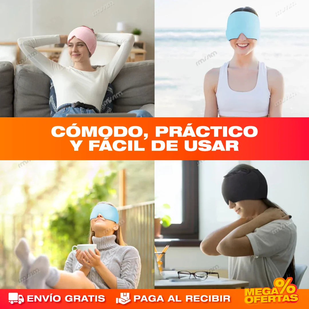 GORRO TERAPEUTICO ANTI-MIGRAÑA - Olvídate del DOLOR 😪