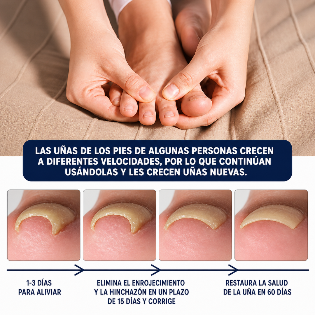 ACEITE PARA UÑA ENCARNADA 2x1🦶 — Alivia el dolor, ablanda el tejido y corrige la uña desde la raíz sin cirugía