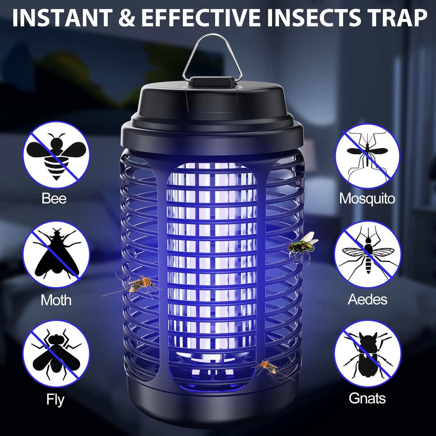 Protección total en casa y jardín 🏡🦟 ¡Llévate 2 Lámparas Eléctricas impermeable!