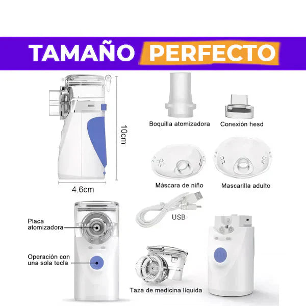 Nebulizador Portátil Silencioso 😪🫁 PARA PEQUES Y GRANDES 👶🏻👵🏼