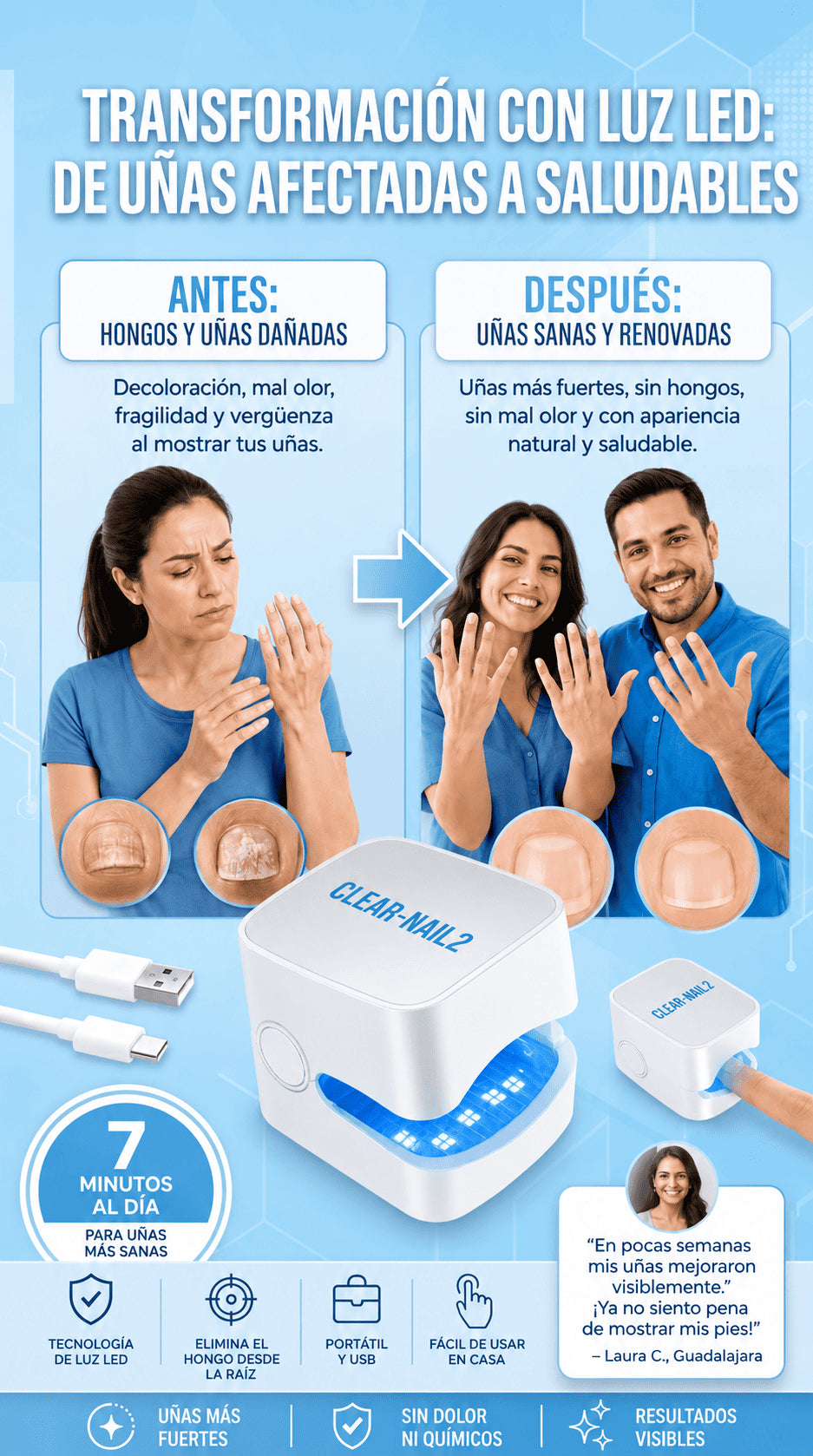Laser Para Hongos en Uñas - Adiós a los Hongos desde casa 🦶😷