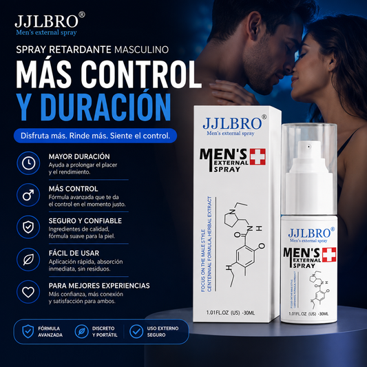 Spray Retardante Masculino JJLBRO® | Más Control y Duración