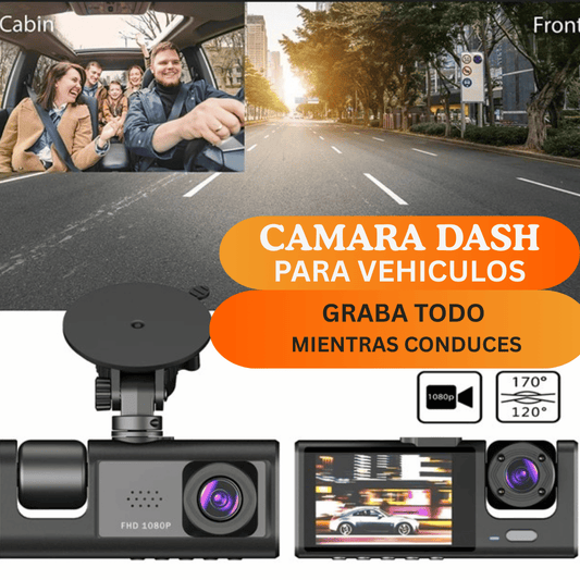 Cámara de Dash 🚗 | 📷 graba todo el entorno del auto. Un testigo siempre contigo