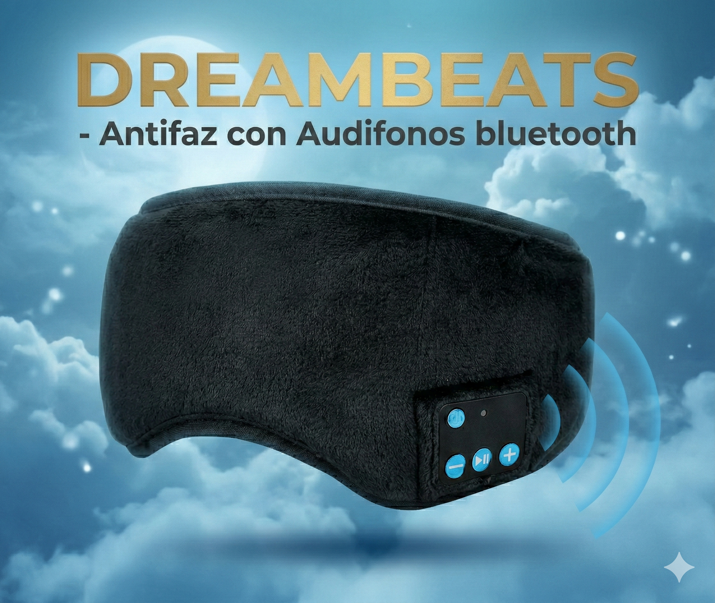 DREAMBEATS® - Antifaz Con Audifonos Para Dormir