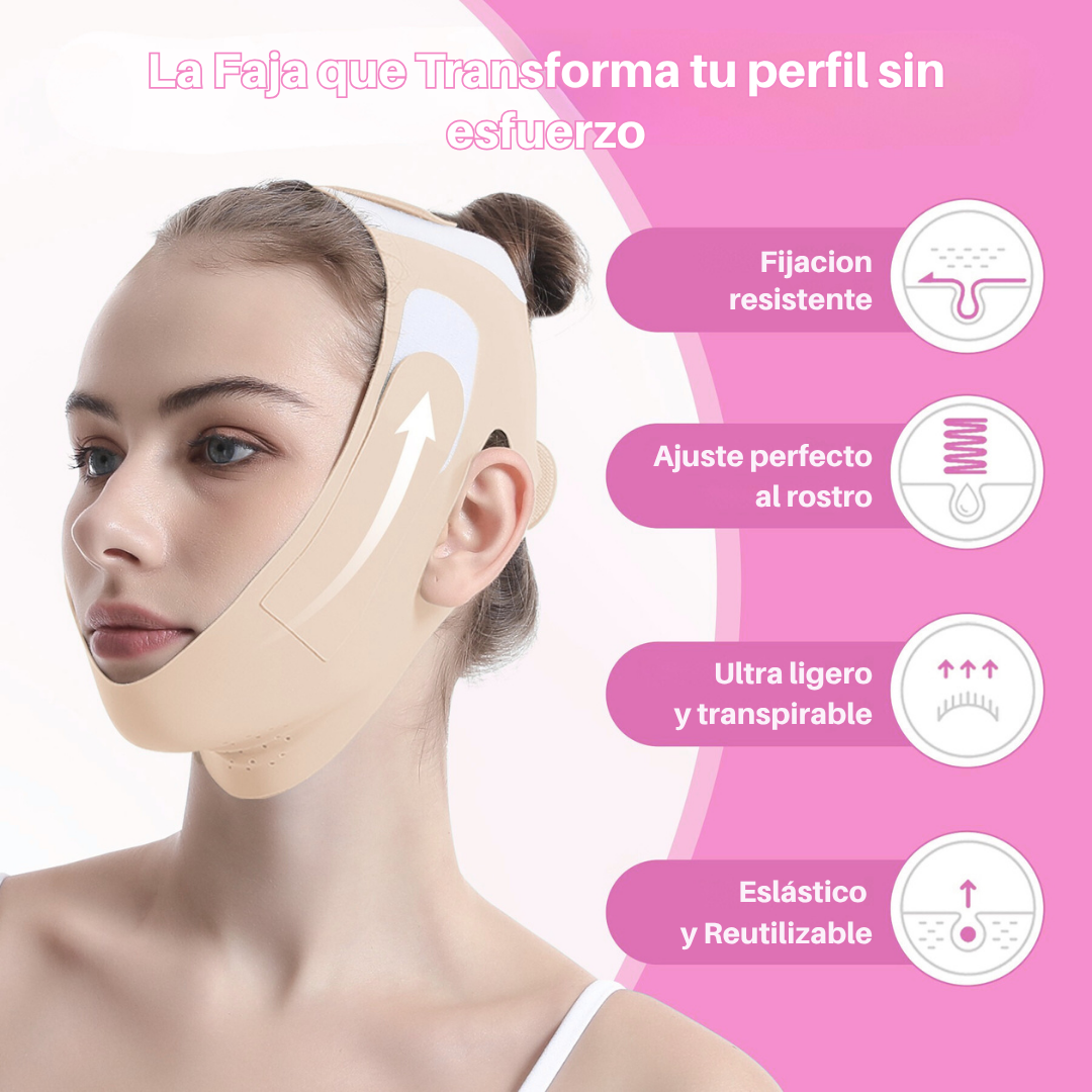 Faja Reductora de Papada – FaceLifting Pro - Transforma tu perfil sin esfuerzo