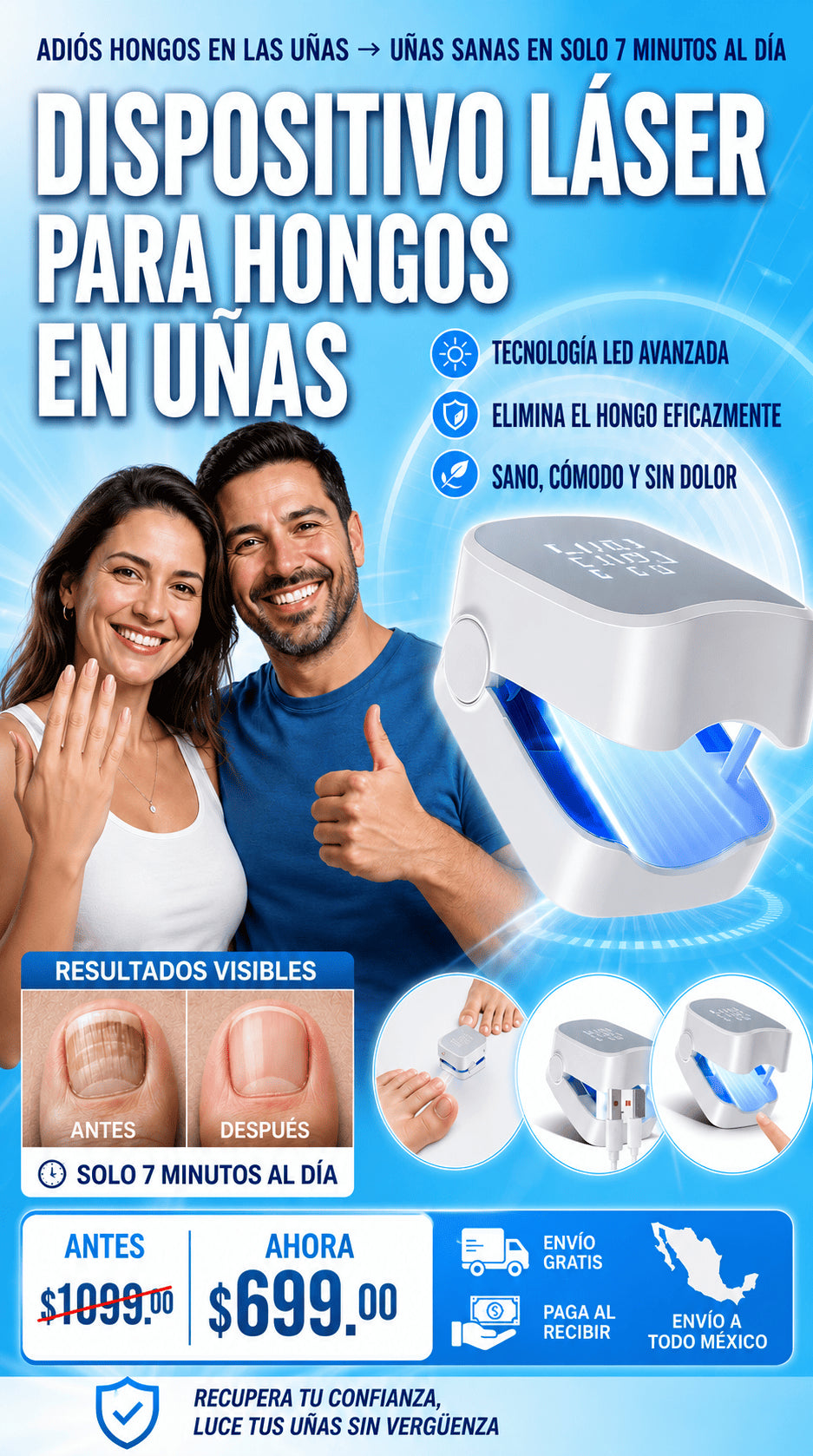 Laser Para Hongos en Uñas - Adiós a los Hongos desde casa 🦶😷