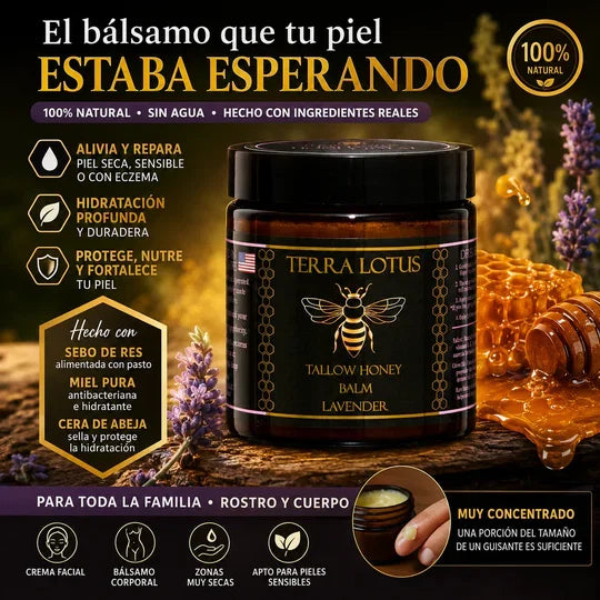 Balsamo Tallow Honey ¡Para una Piel Hidratada y Limpia!