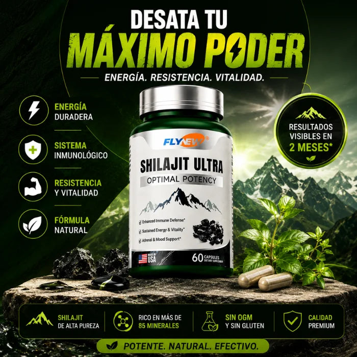 Shilajit Ultra Flynew  ¡Logra mayor resistencia y vitalidad!